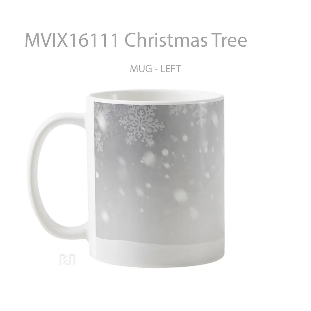 Mug Christmas Tree Full Wrap Lanscape - All-side / Desain