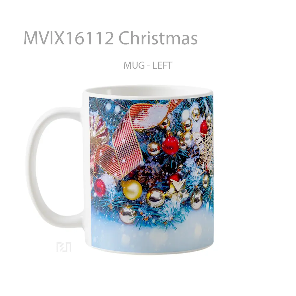 Mug Christmas Full Wrap Lanscape - All-side / Desain
