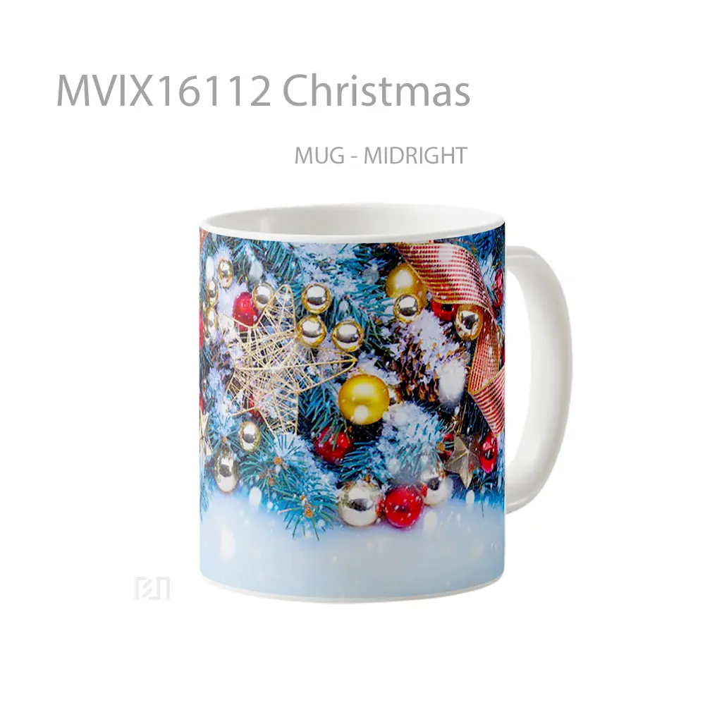 Mug Christmas Full Wrap Lanscape - All-side / Desain