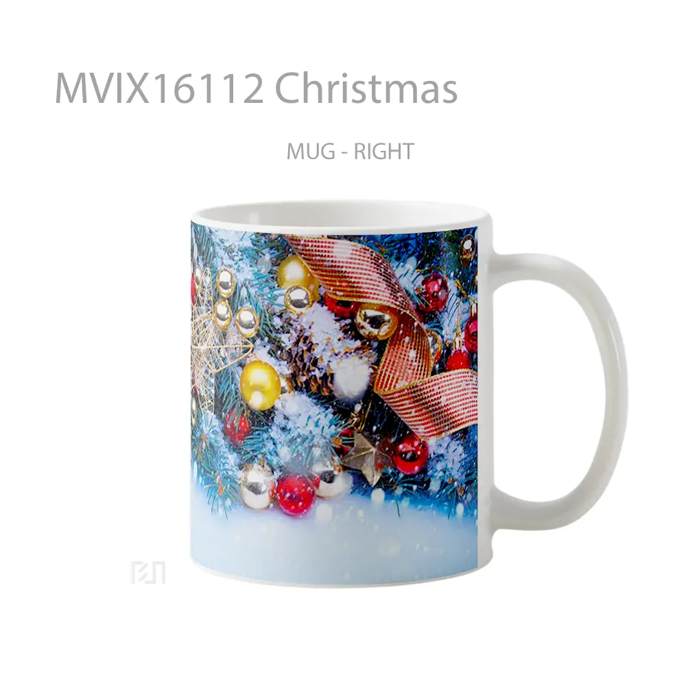 Mug Christmas Full Wrap Lanscape - All-side / Desain