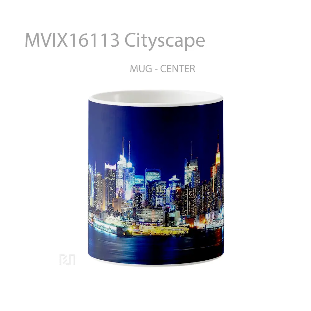 Mug Cityscape Full Wrap Lanscape