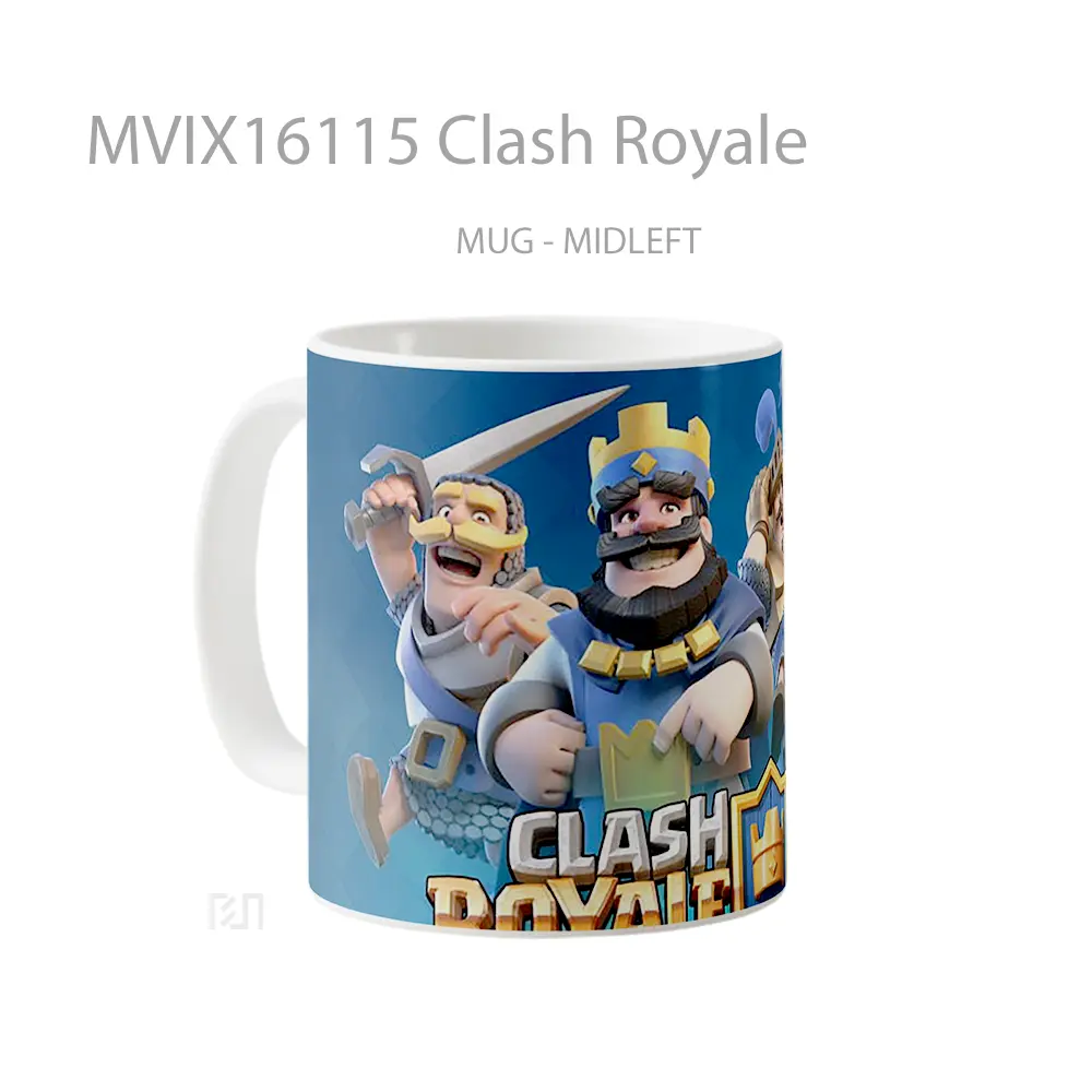 Mug Clash Royale Full Wrap Lanscape - All-side / Desain