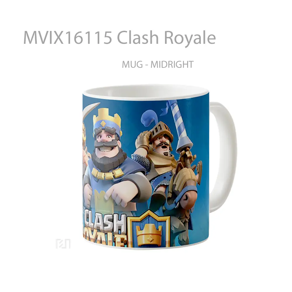 Mug Clash Royale Full Wrap Lanscape - All-side / Desain