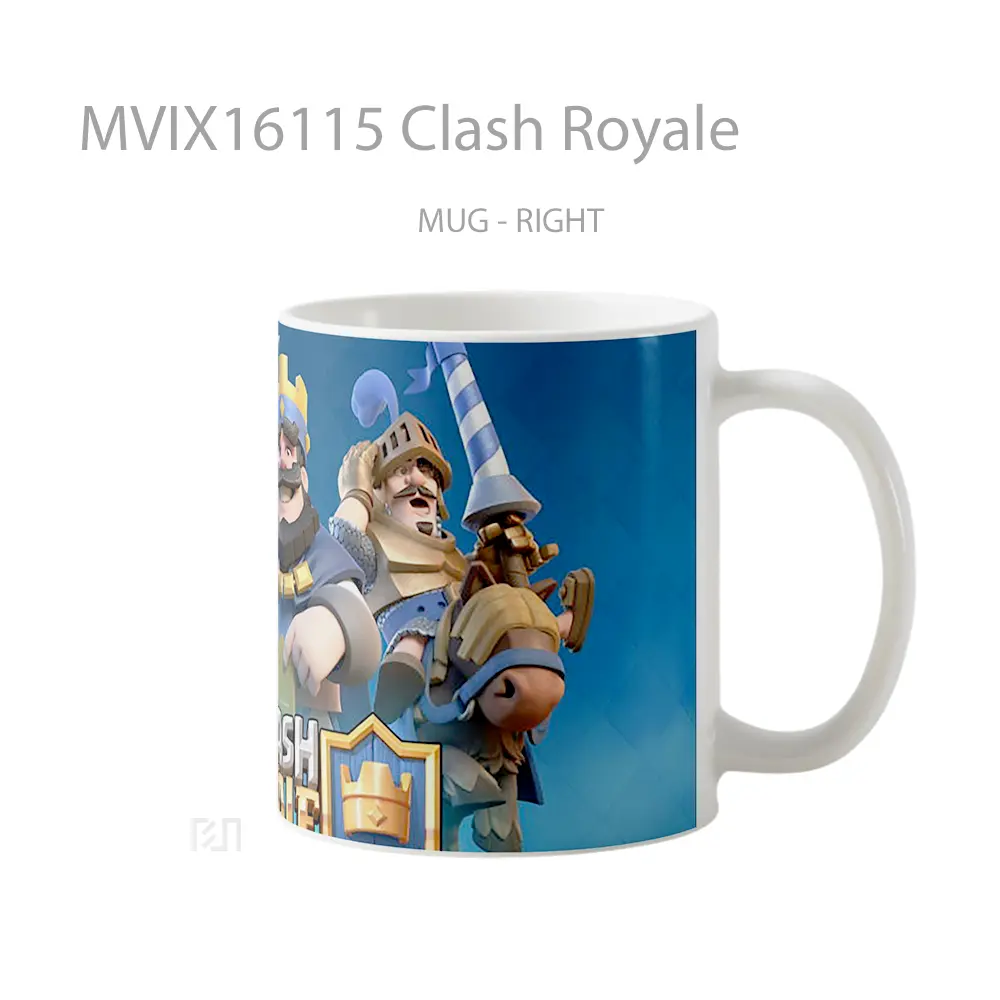 Mug Clash Royale Full Wrap Lanscape - All-side / Desain