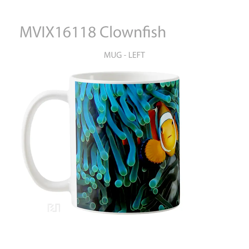 Mug Clownfish Full Wrap Lanscape - All-side / Desain