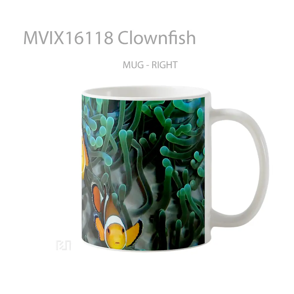 Mug Clownfish Full Wrap Lanscape - All-side / Desain