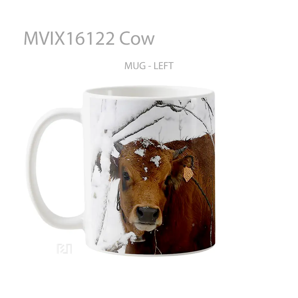 Mug Cow Full Wrap Lanscape - All-side / Desain