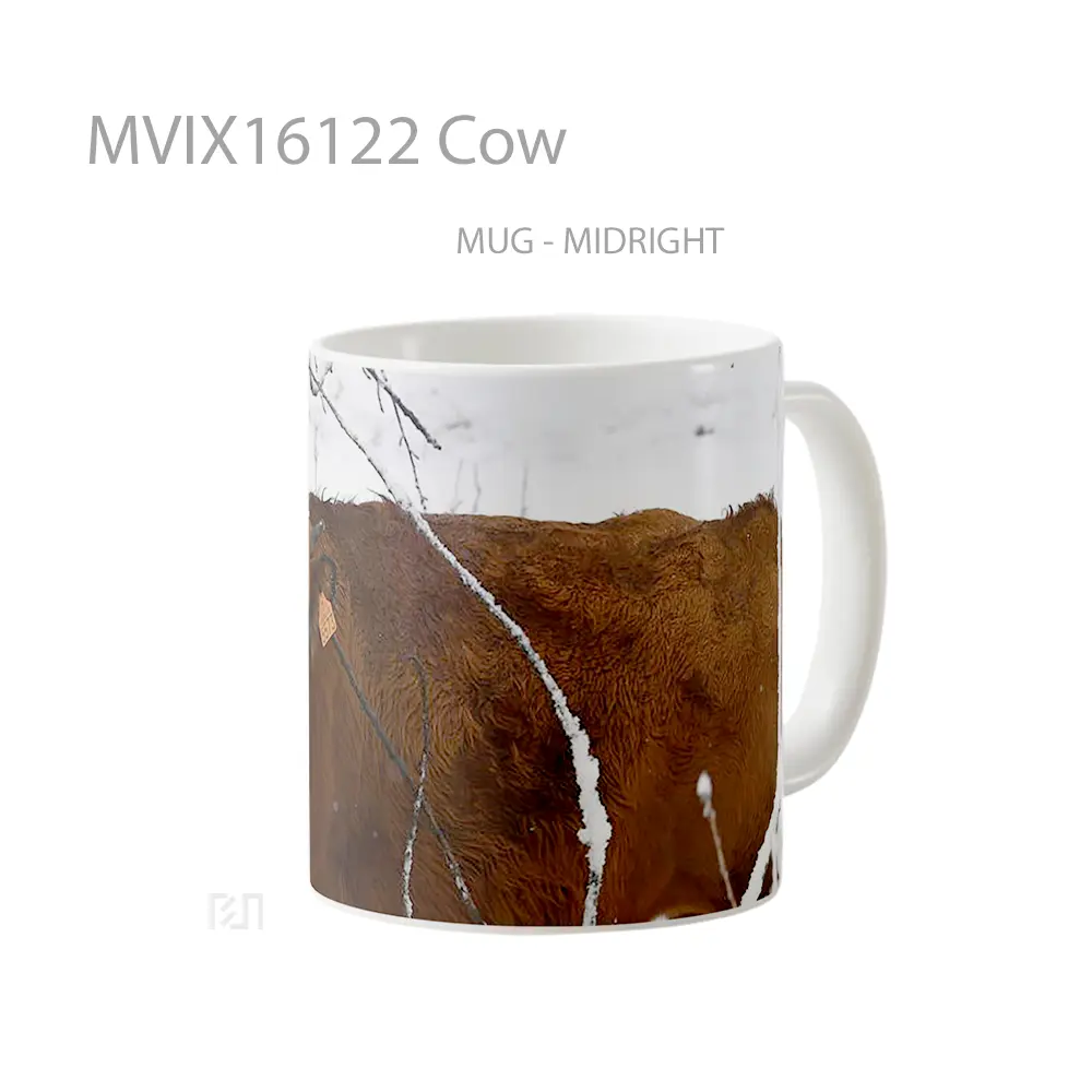 Mug Cow Full Wrap Lanscape - All-side / Desain