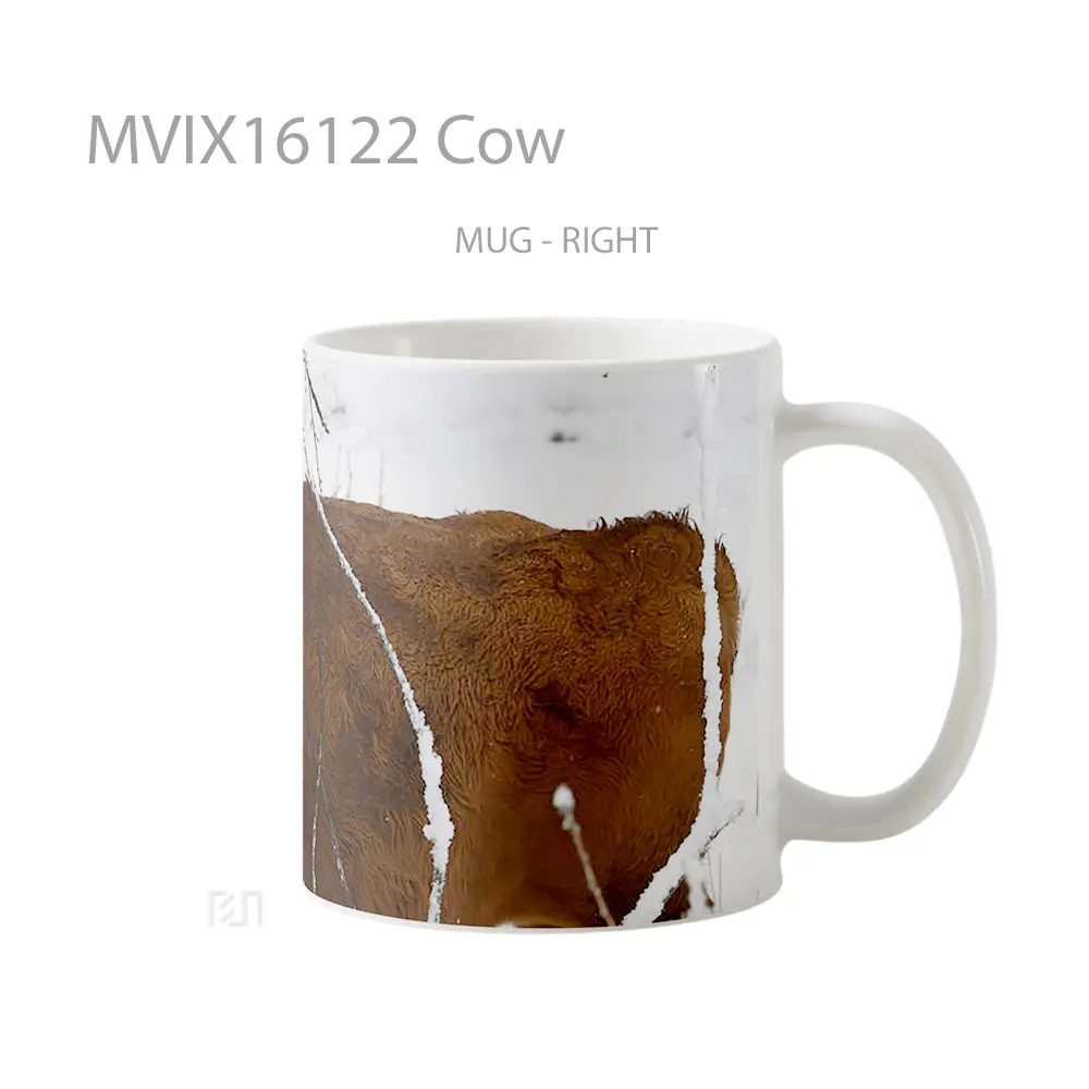 Mug Cow Full Wrap Lanscape - All-side / Desain