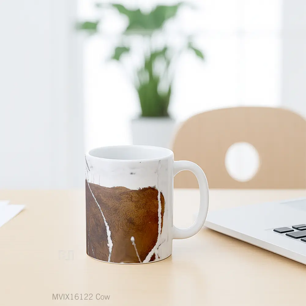 Mug Cow Full Wrap Lanscape - All-side / Desain