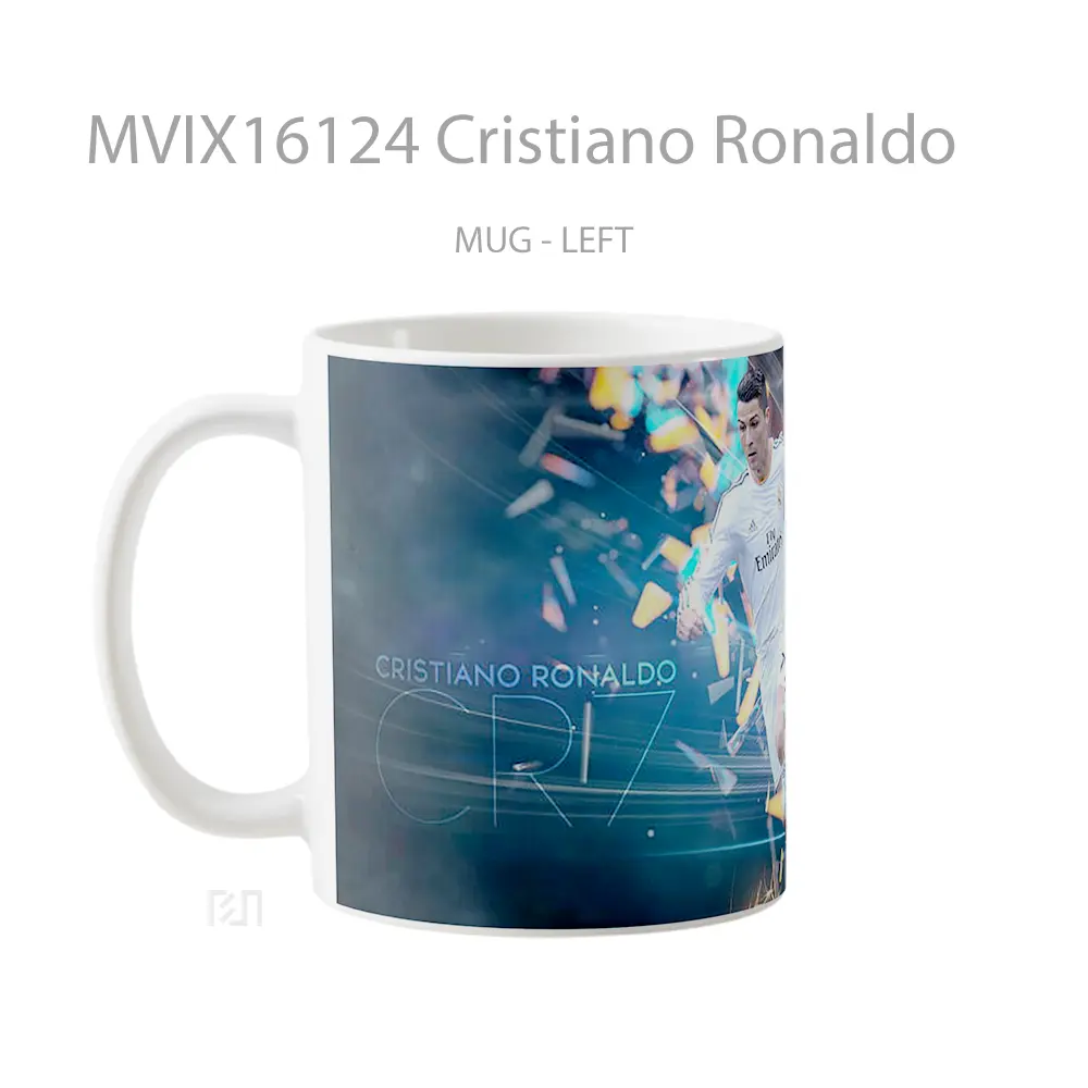Mug Cristiano Ronaldo Full Wrap Lanscape - All-side / Desain