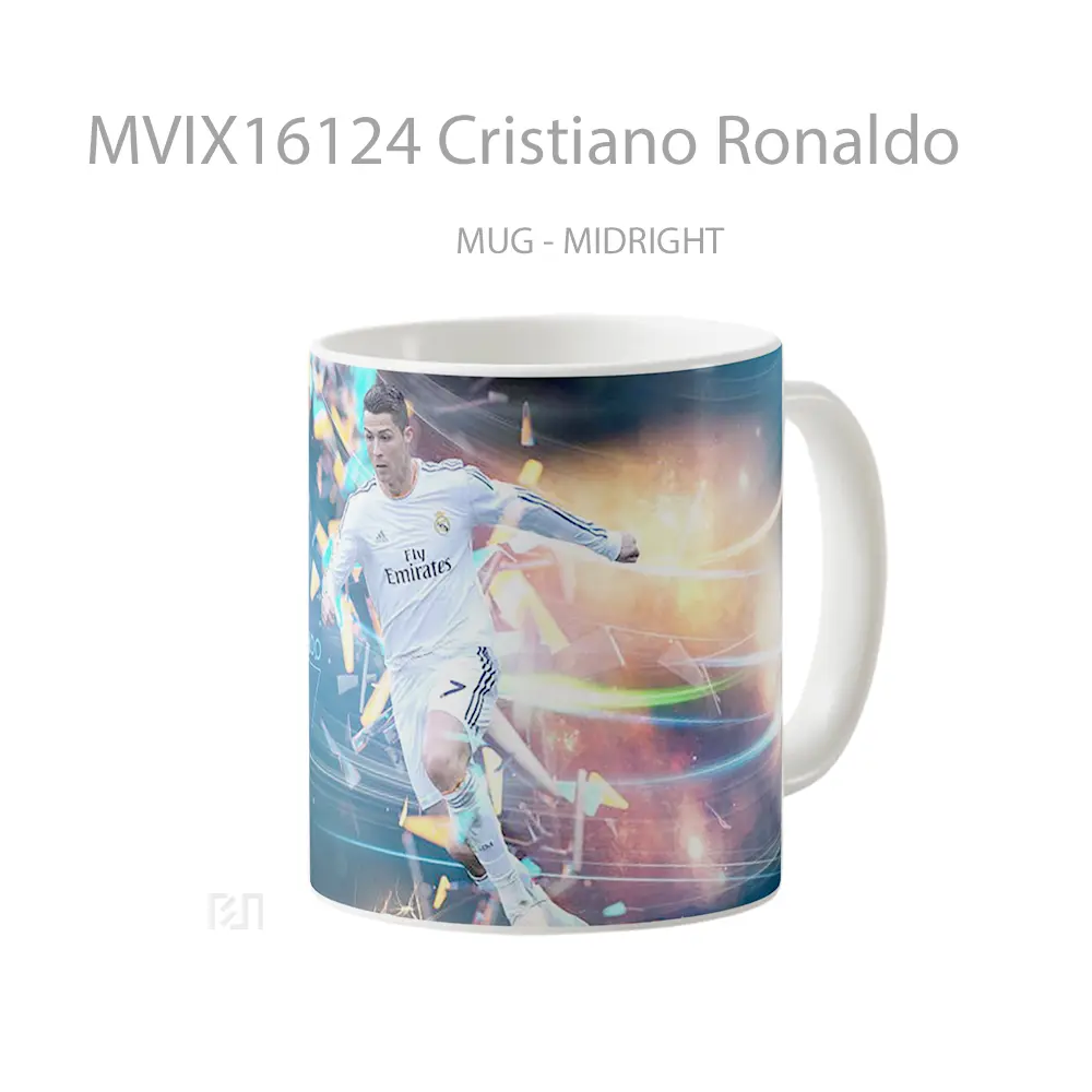 Mug Cristiano Ronaldo Full Wrap Lanscape - All-side / Desain
