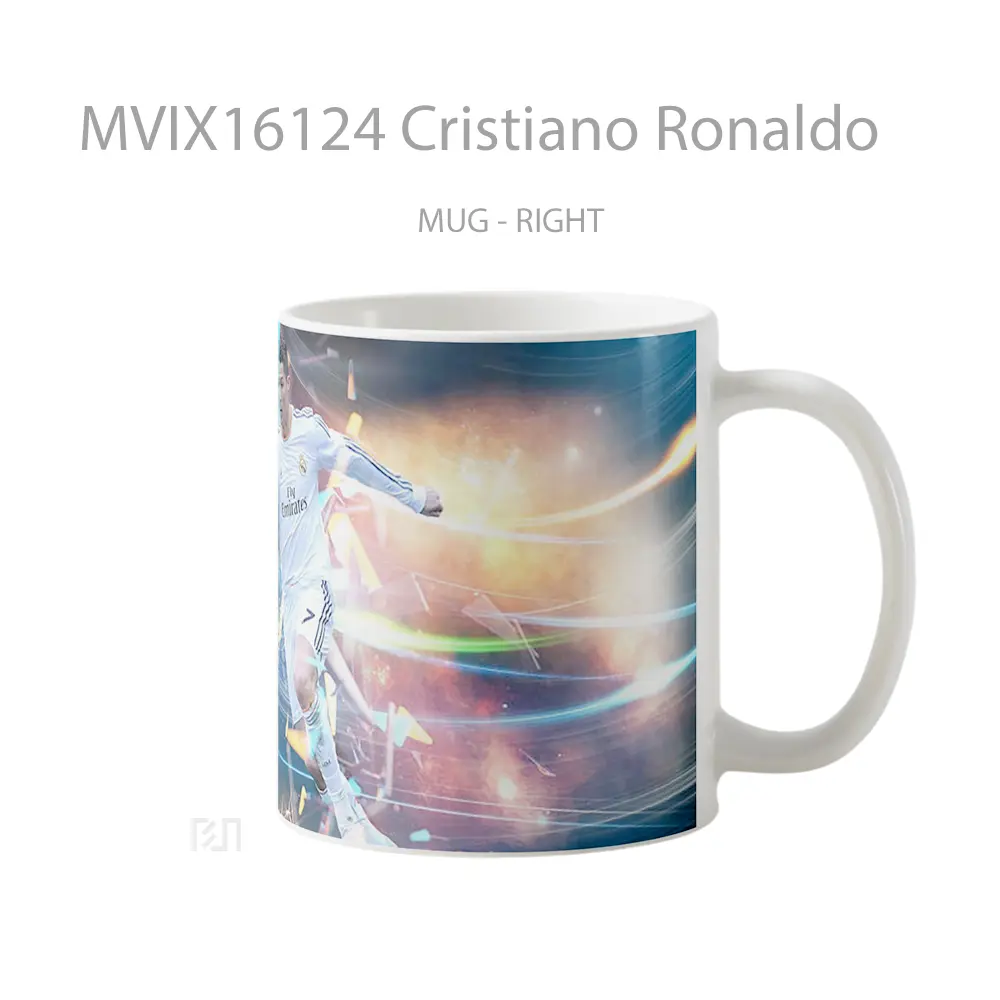 Mug Cristiano Ronaldo Full Wrap Lanscape - All-side / Desain