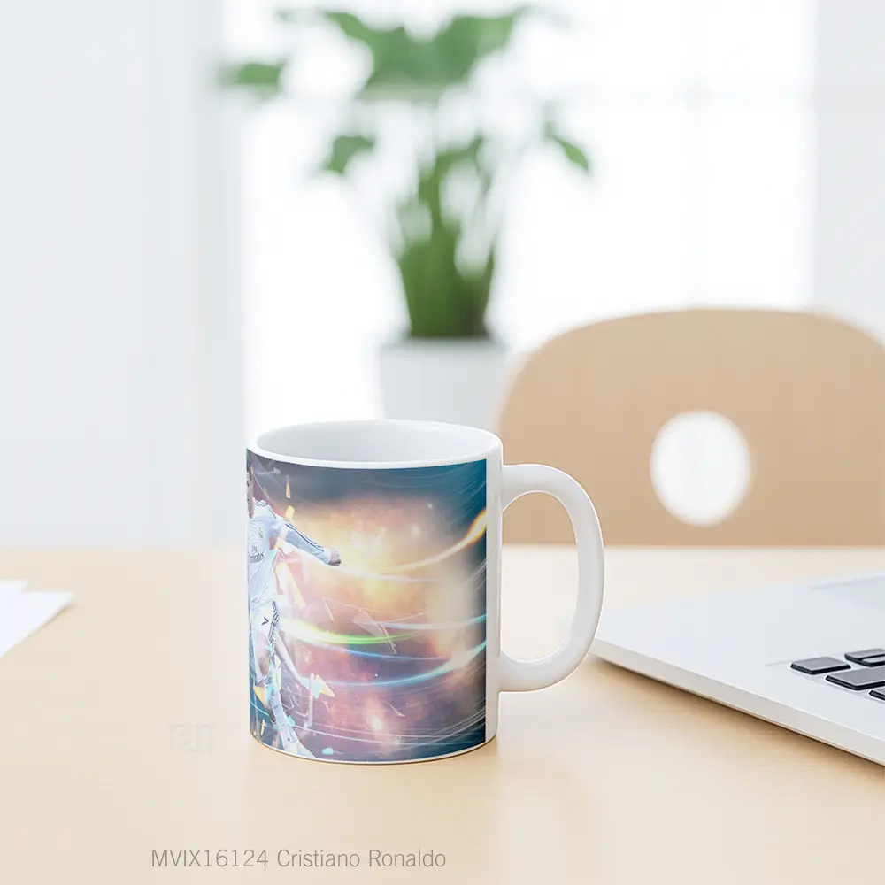 Mug Cristiano Ronaldo Full Wrap Lanscape - All-side / Desain