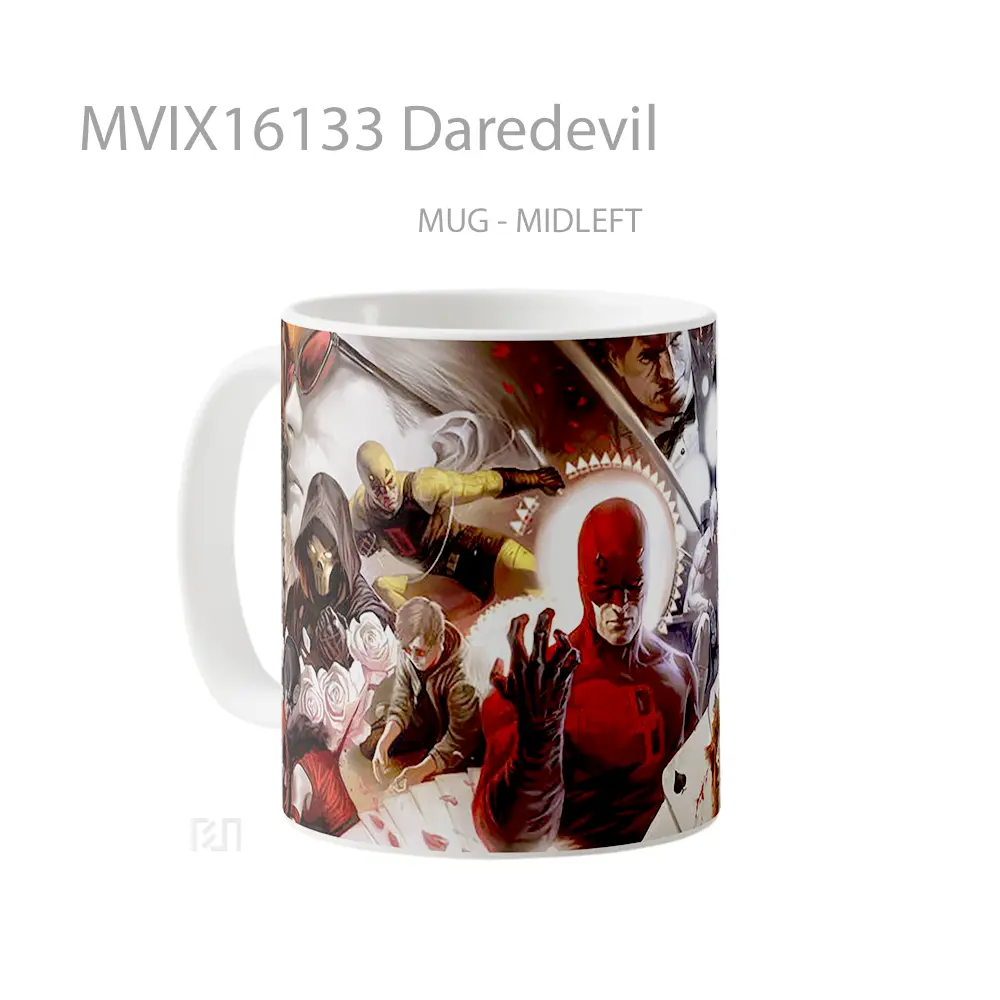 Mug Daredevil Full Wrap Lanscape - All-side / Desain