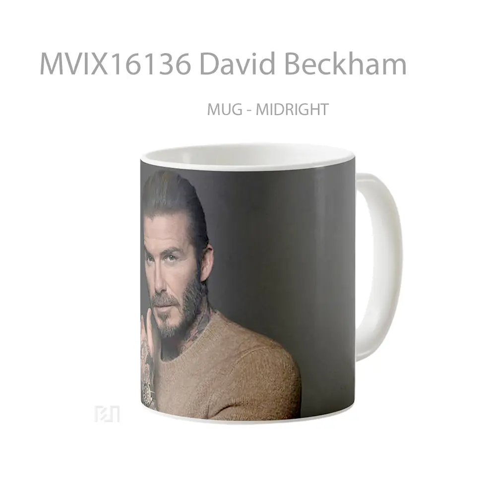 Mug David Beckham Full Wrap Lanscape - All-side / Desain