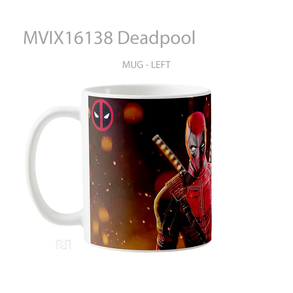 Mug Deadpool Full Wrap Lanscape - All-side / Desain