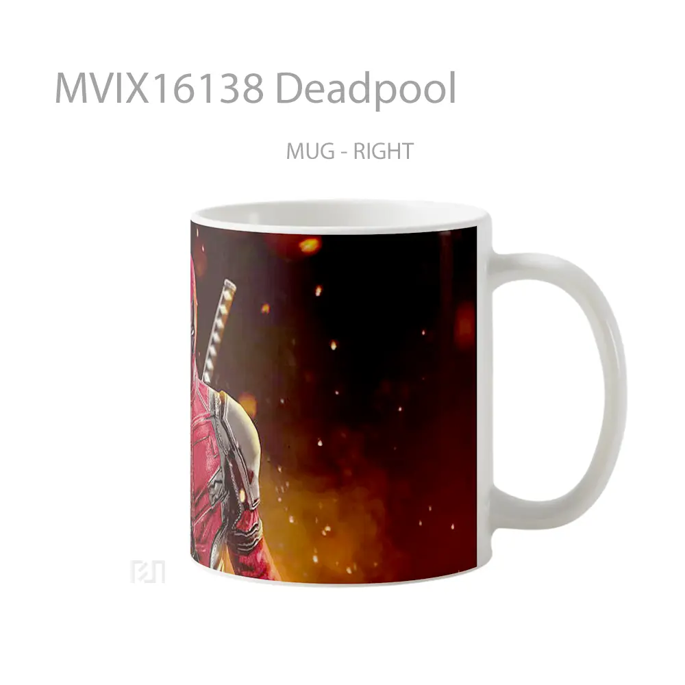 Mug Deadpool Full Wrap Lanscape - All-side / Desain