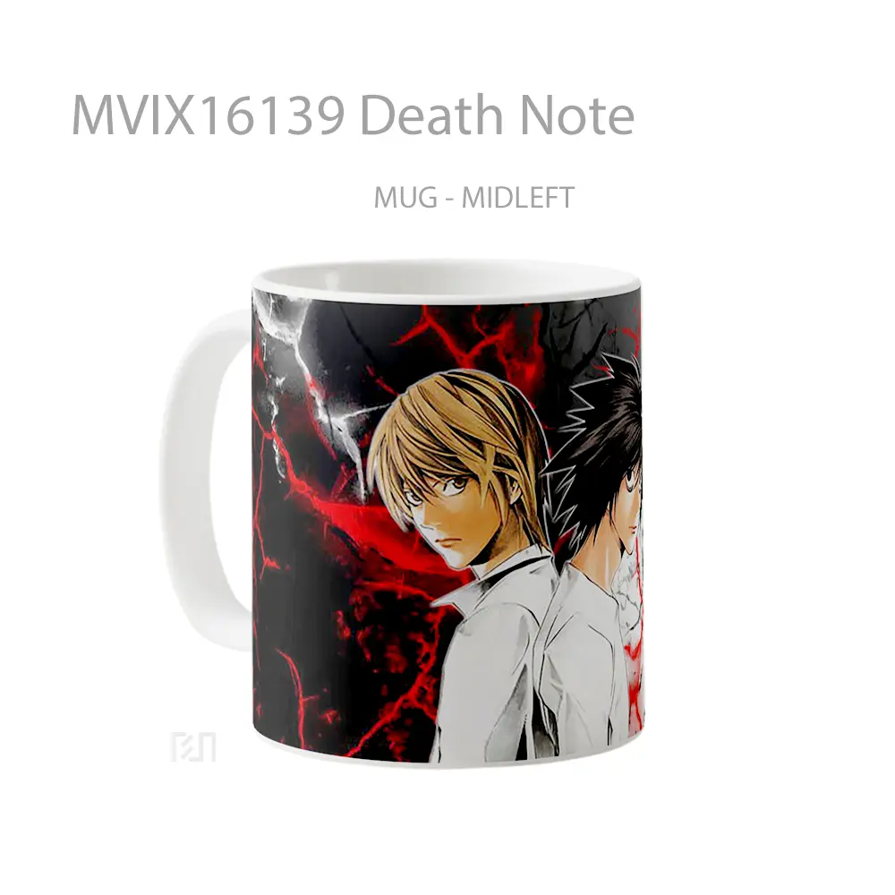 Mug Death Note Full Wrap Lanscape - All-side / Desain