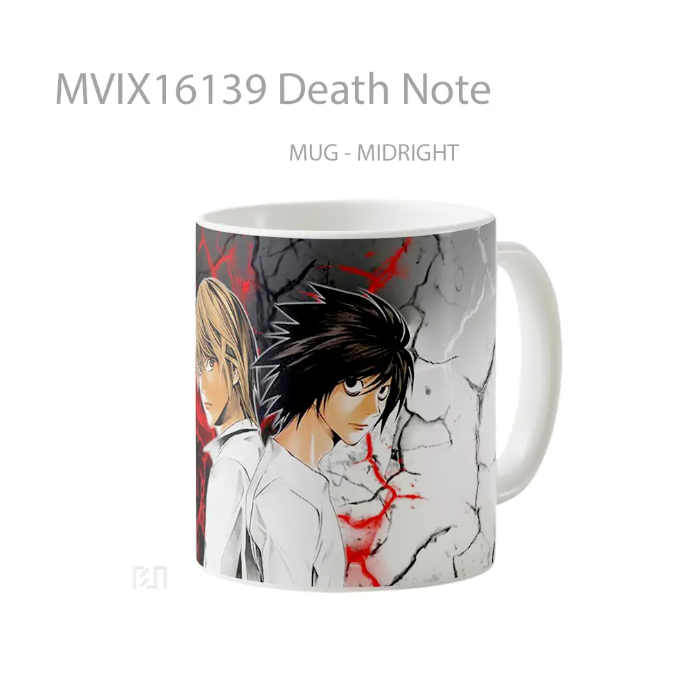 Mug Death Note Full Wrap Lanscape - All-side / Desain