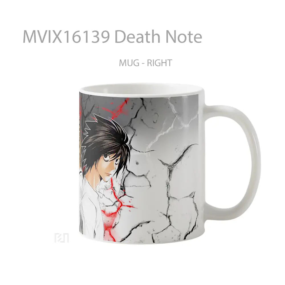 Mug Death Note Full Wrap Lanscape - All-side / Desain