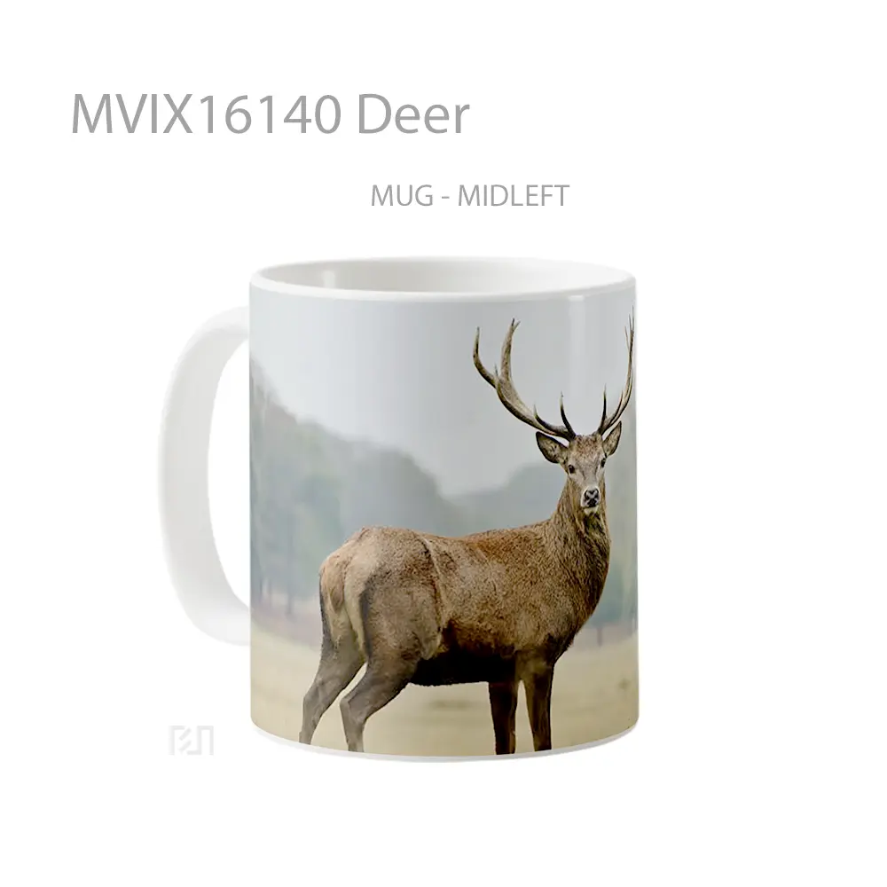 Mug Deer Full Wrap Lanscape - All-side / Desain