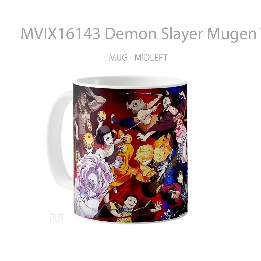 Mug Demon Slayer Mugen Train Full Wrap Lanscape - All-side / Desain
