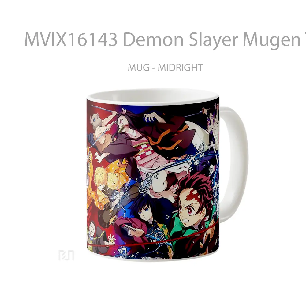 Mug Demon Slayer Mugen Train Full Wrap Lanscape - All-side / Desain