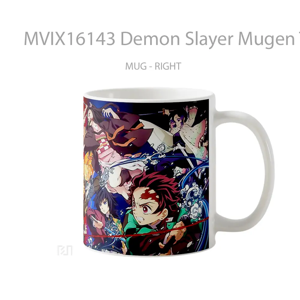 Mug Demon Slayer Mugen Train Full Wrap Lanscape - All-side / Desain