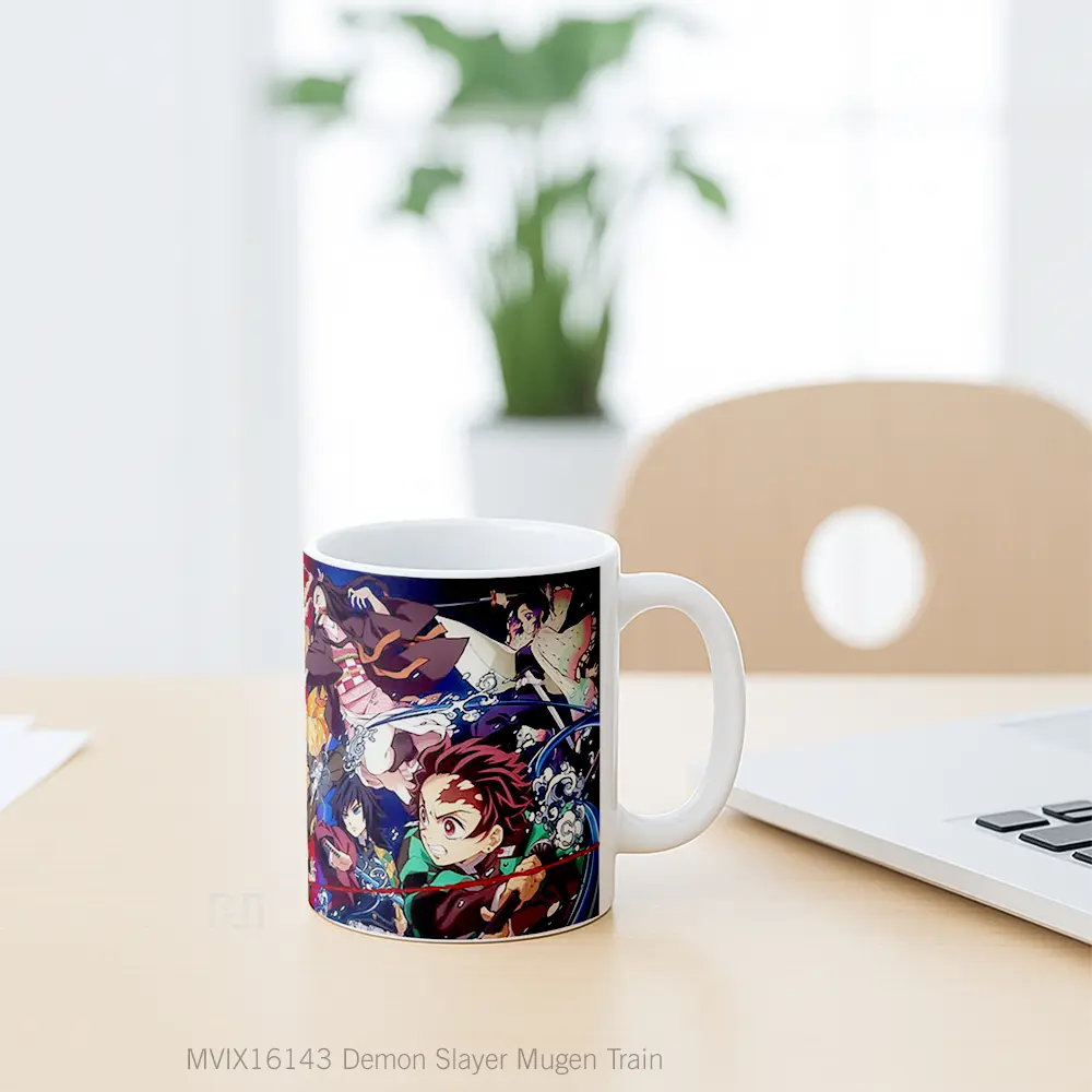 Mug Demon Slayer Mugen Train Full Wrap Lanscape - All-side / Desain