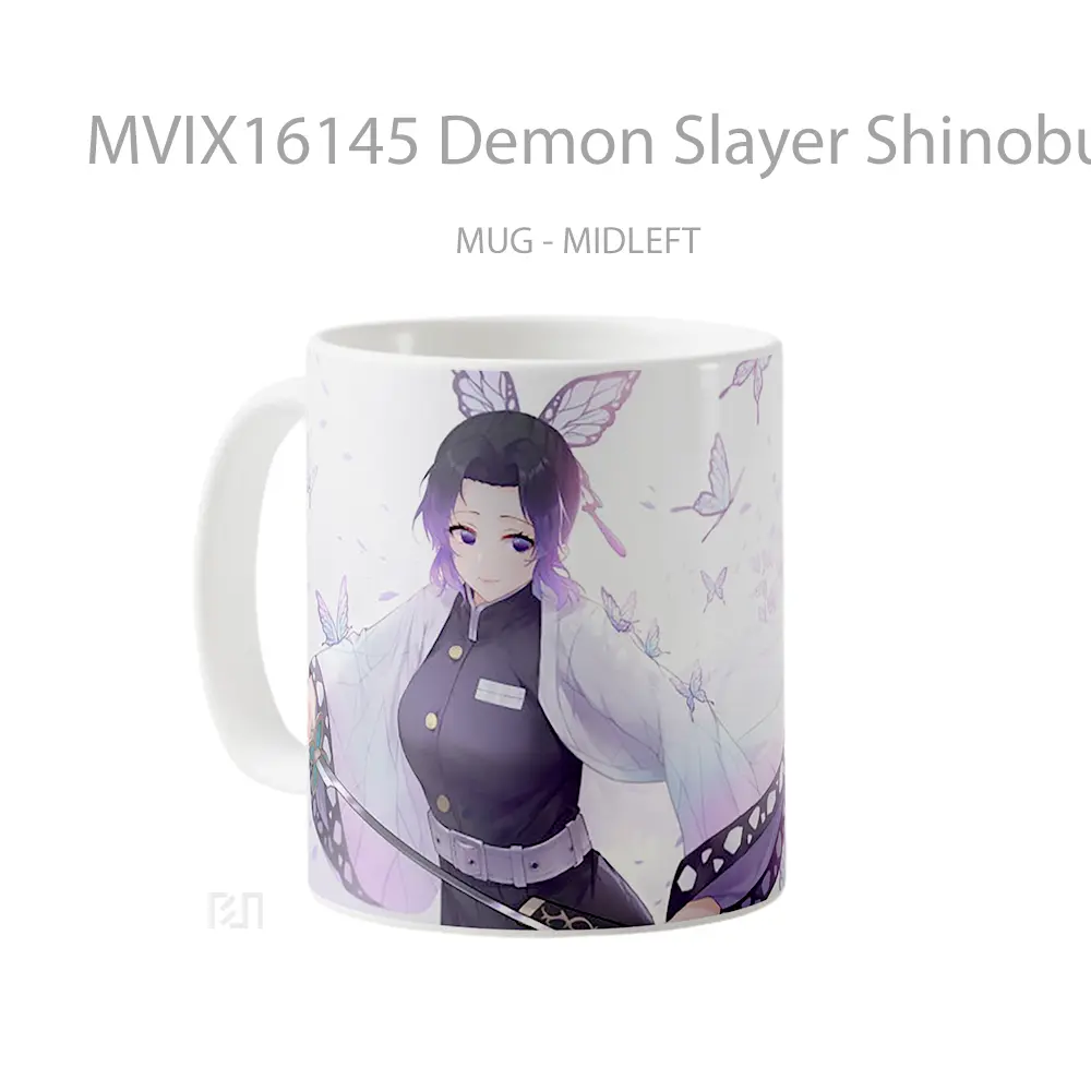 Mug Demon Slayer Shinobu Kocho Full Wrap Lanscape - All-side / Desain