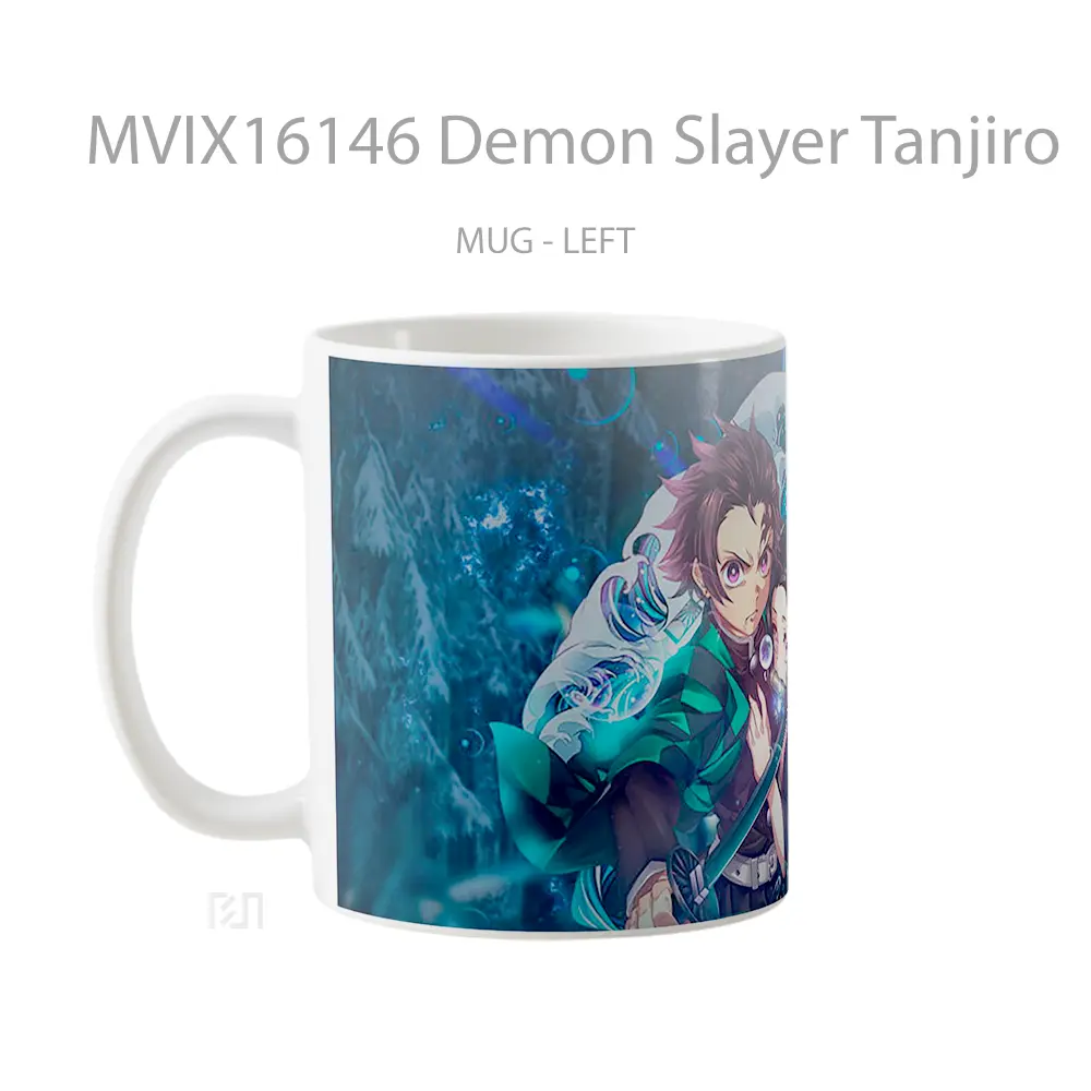 Mug Demon Slayer Tanjiro Full Wrap Lanscape - All-side / Desain