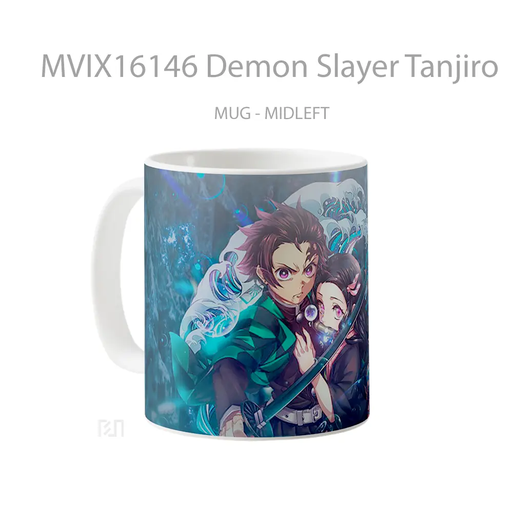 Mug Demon Slayer Tanjiro Full Wrap Lanscape - All-side / Desain