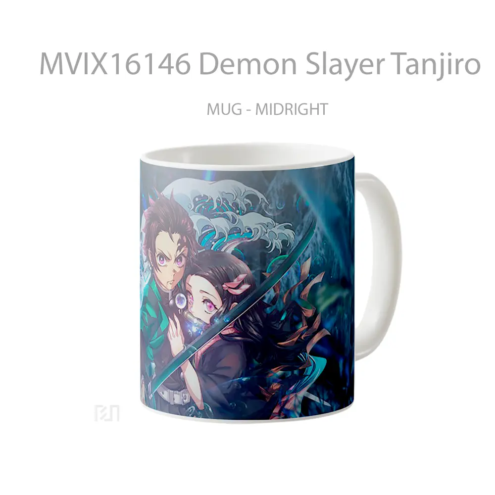 Mug Demon Slayer Tanjiro Full Wrap Lanscape - All-side / Desain