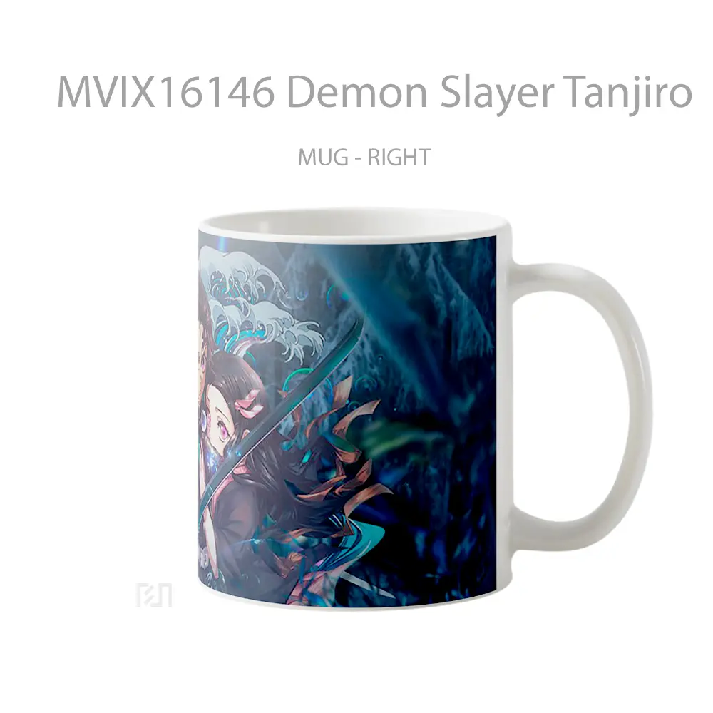 Mug Demon Slayer Tanjiro Full Wrap Lanscape - All-side / Desain