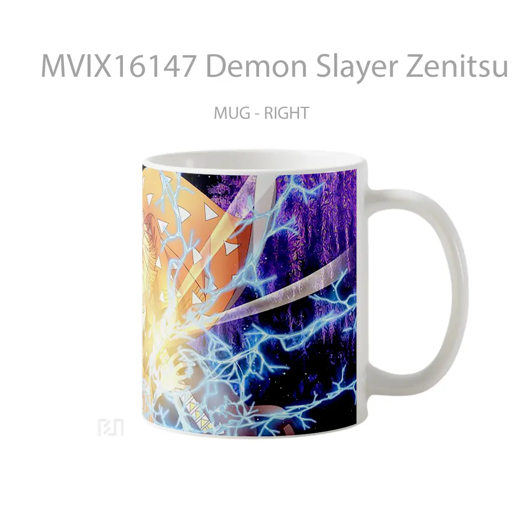 Mug Demon Slayer Zenitsu Full Wrap Lanscape - All-side / Desain