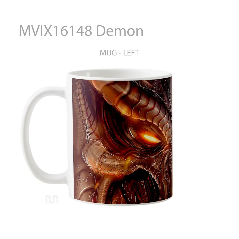 Mug Demon Full Wrap Lanscape - All-side / Desain