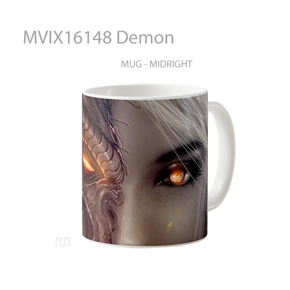 Mug Demon Full Wrap Lanscape - All-side / Desain