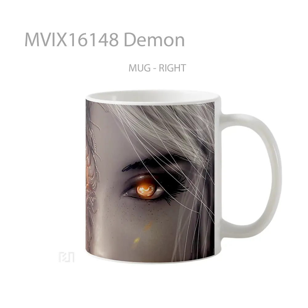 Mug Demon Full Wrap Lanscape - All-side / Desain