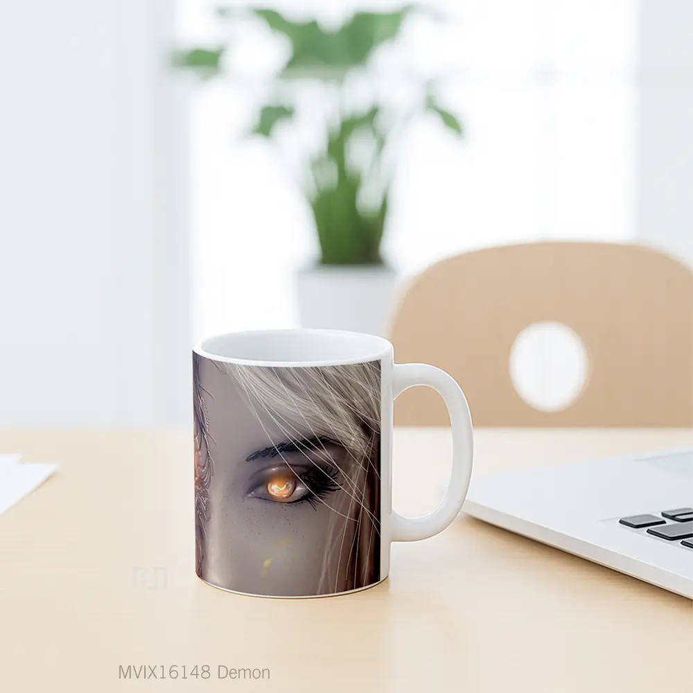 Mug Demon Full Wrap Lanscape - All-side / Desain