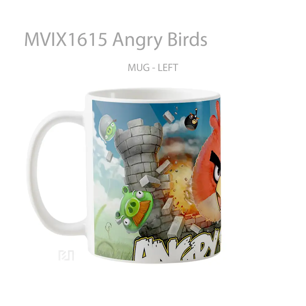 Mug Angry Birds Full Wrap Lanscape - All-side / Desain