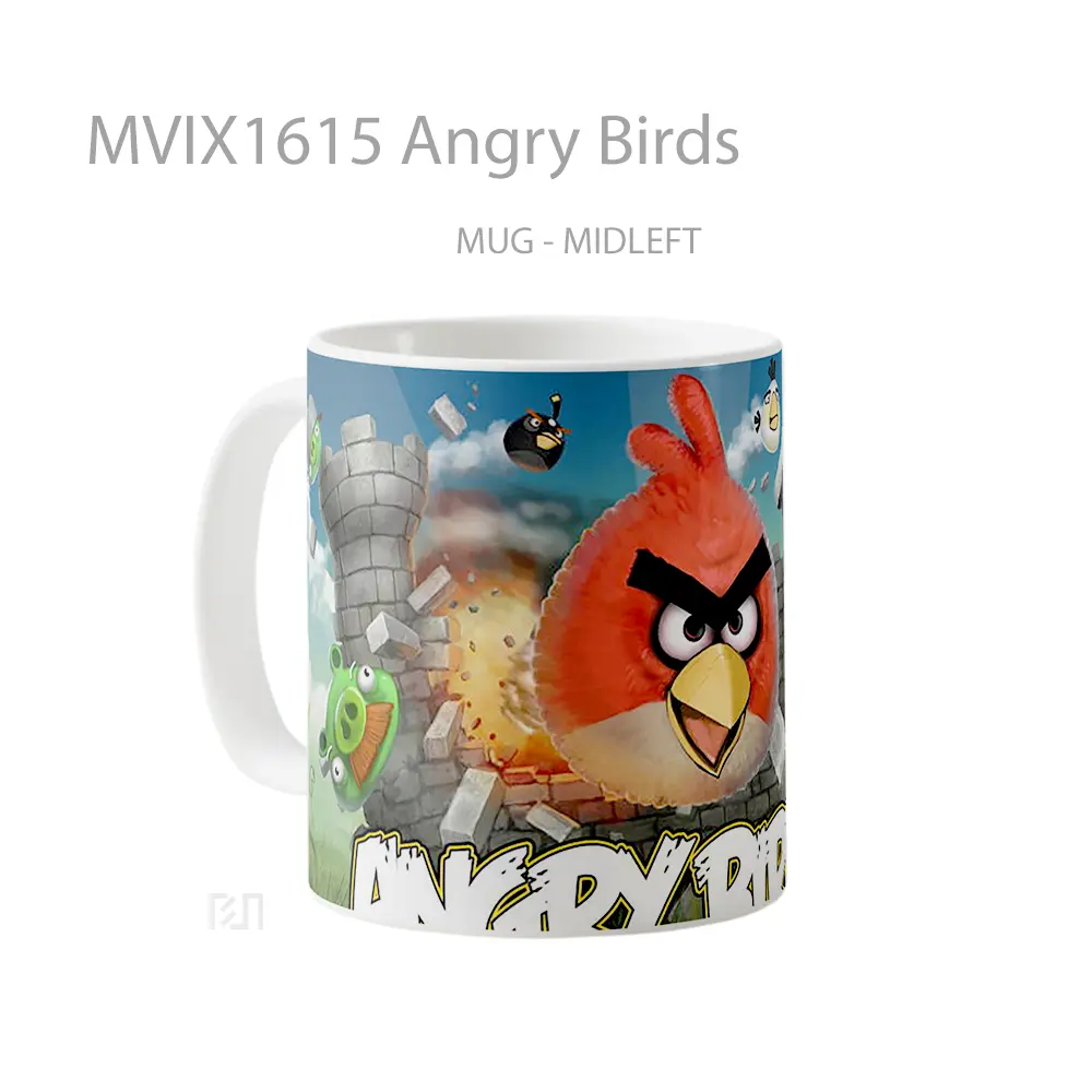 Mug Angry Birds Full Wrap Lanscape - All-side / Desain