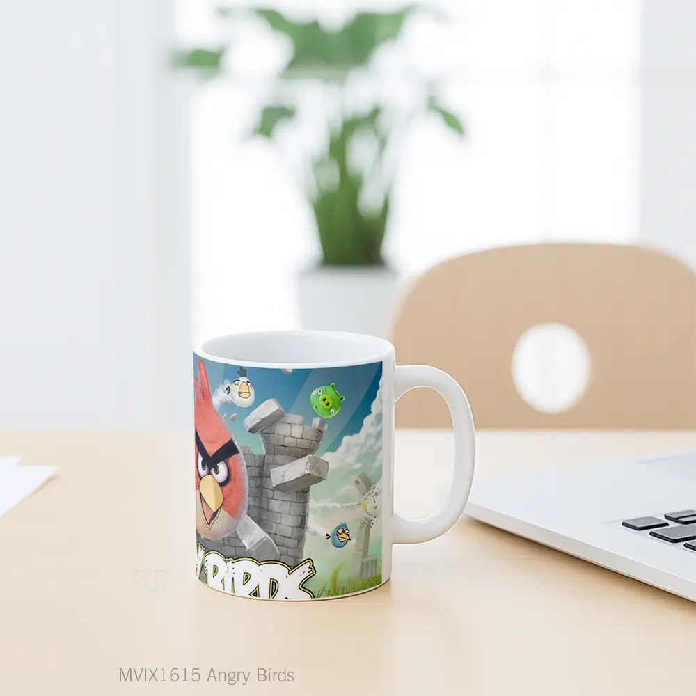 Mug Angry Birds Full Wrap Lanscape - All-side / Desain