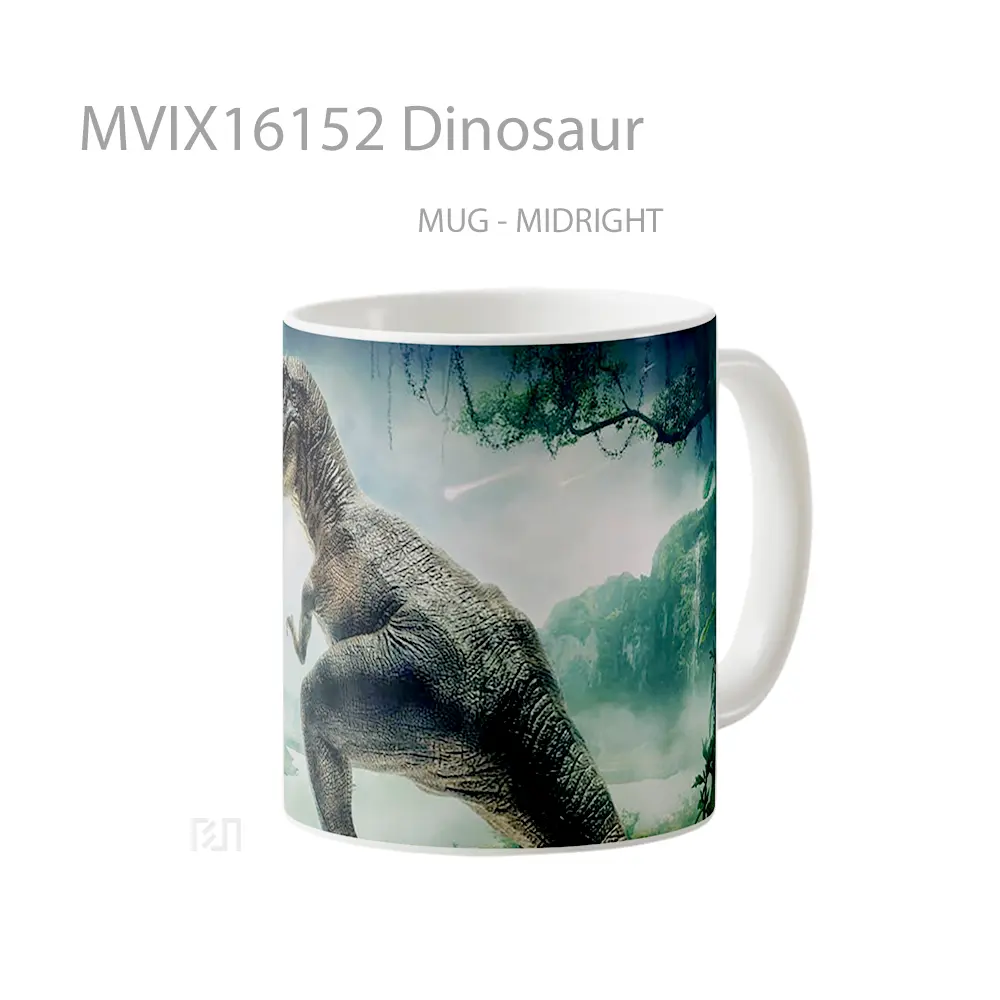 Mug Dinosaur Full Wrap Lanscape - All-side / Desain