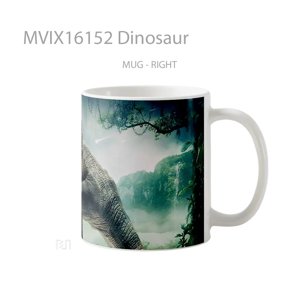 Mug Dinosaur Full Wrap Lanscape - All-side / Desain