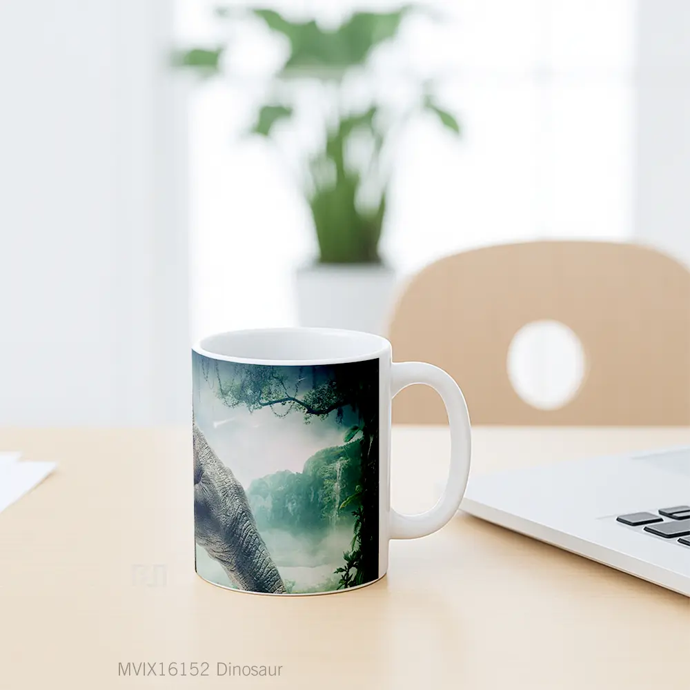 Mug Dinosaur Full Wrap Lanscape - All-side / Desain