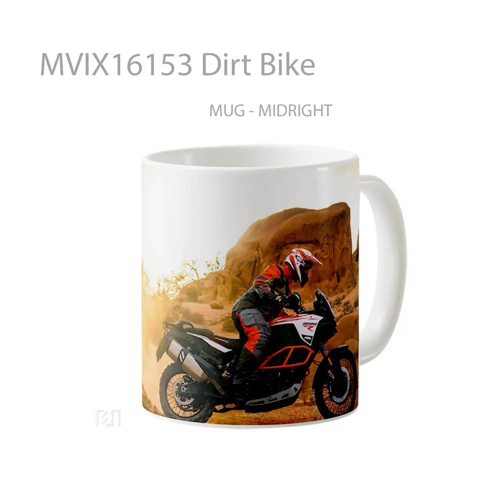 Mug Dirt Bike Full Wrap Lanscape - All-side / Desain