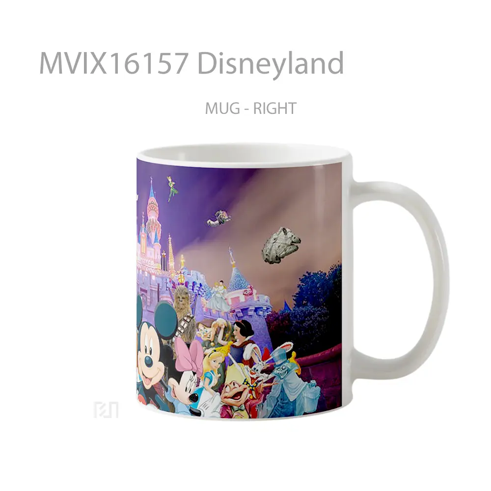Mug Disneyland Full Wrap Lanscape - All-side / Desain