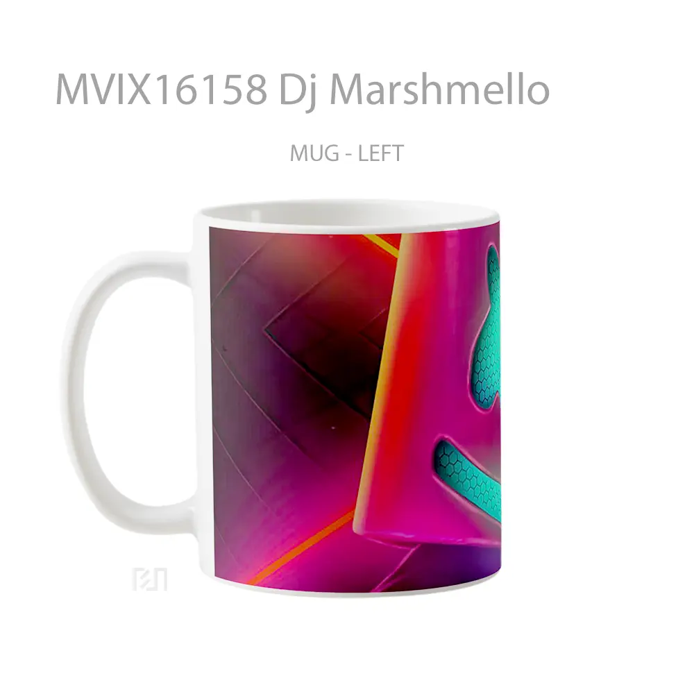 Mug Dj Marshmello Full Wrap Lanscape - All-side / Desain