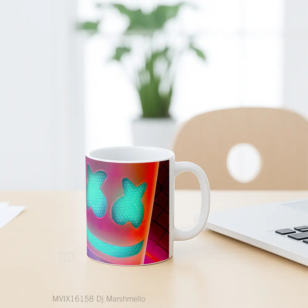 Mug Dj Marshmello Full Wrap Lanscape - All-side / Desain